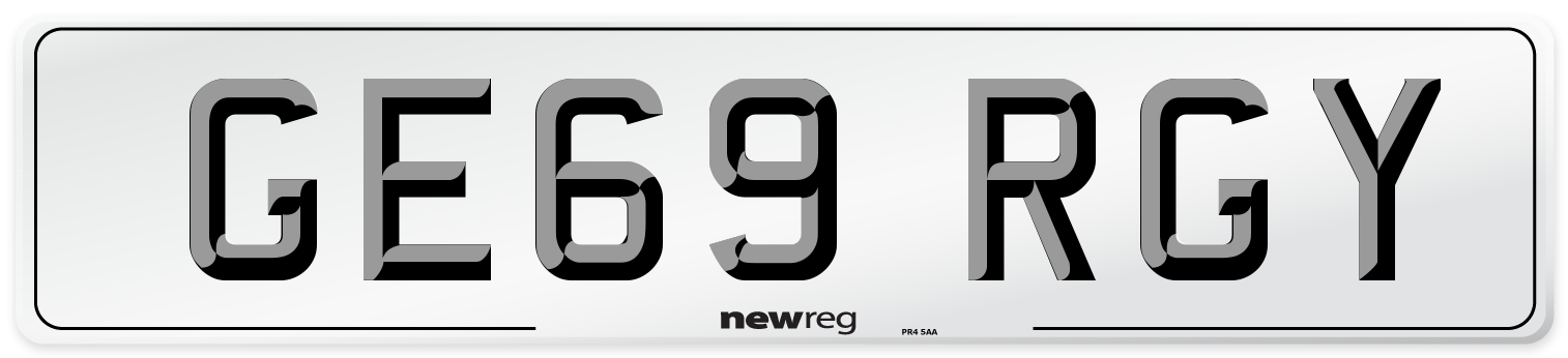 GE69 RGY Number Plate from New Reg